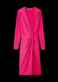 Crepe Jurk Met Drapering<Vanilia Clearance