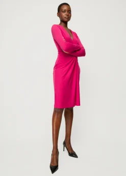 Crepe Jurk Met Drapering<Vanilia Clearance