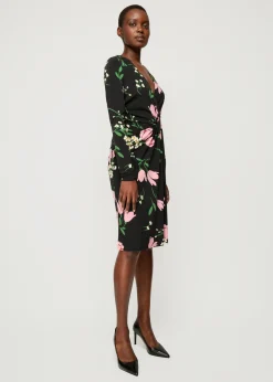 Crepe Jurk Met Drapering<Vanilia Clearance