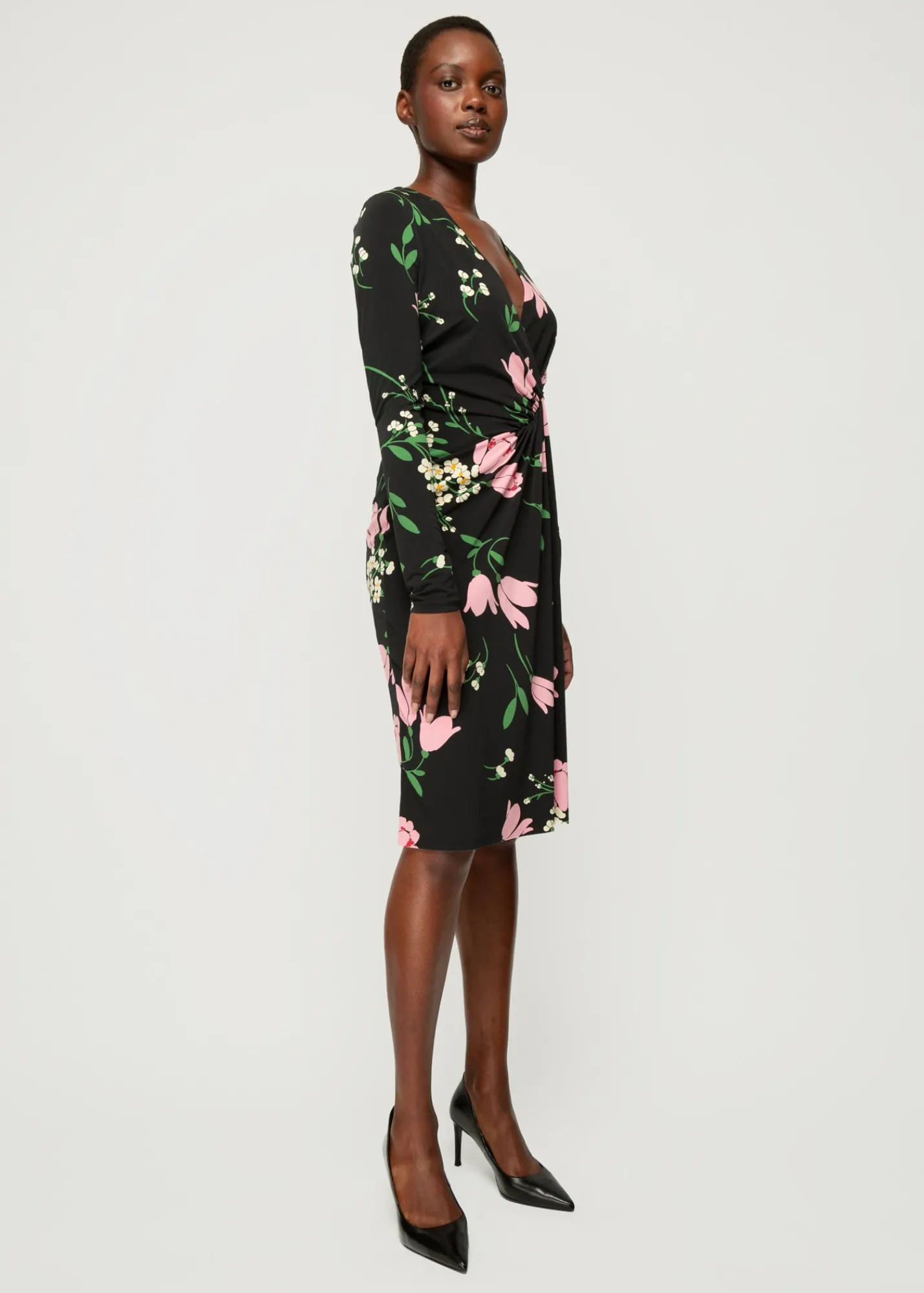 Crepe Jurk Met Drapering<Vanilia Clearance