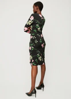 Crepe Jurk Met Drapering<Vanilia Clearance