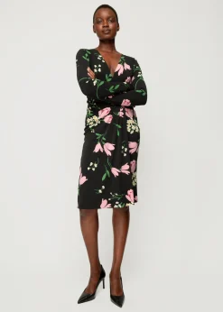 Crepe Jurk Met Drapering<Vanilia Clearance