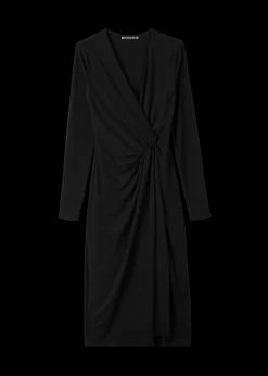 Crepe Jurk Met Drapering<Vanilia Online
