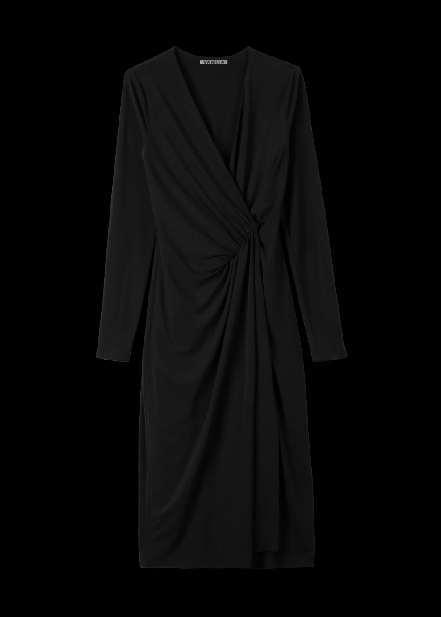 Crepe Jurk Met Drapering<Vanilia Online