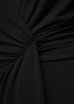 Crepe Jurk Met Drapering<Vanilia Online