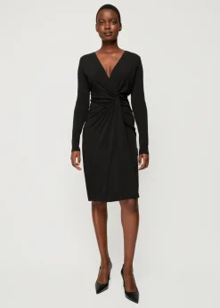 Crepe Jurk Met Drapering<Vanilia Online