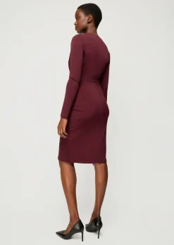 Crepe Jurk Met Drapering<Vanilia Sale