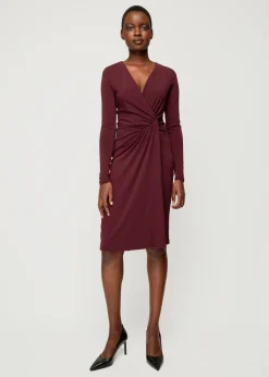 Crepe Jurk Met Drapering<Vanilia Sale