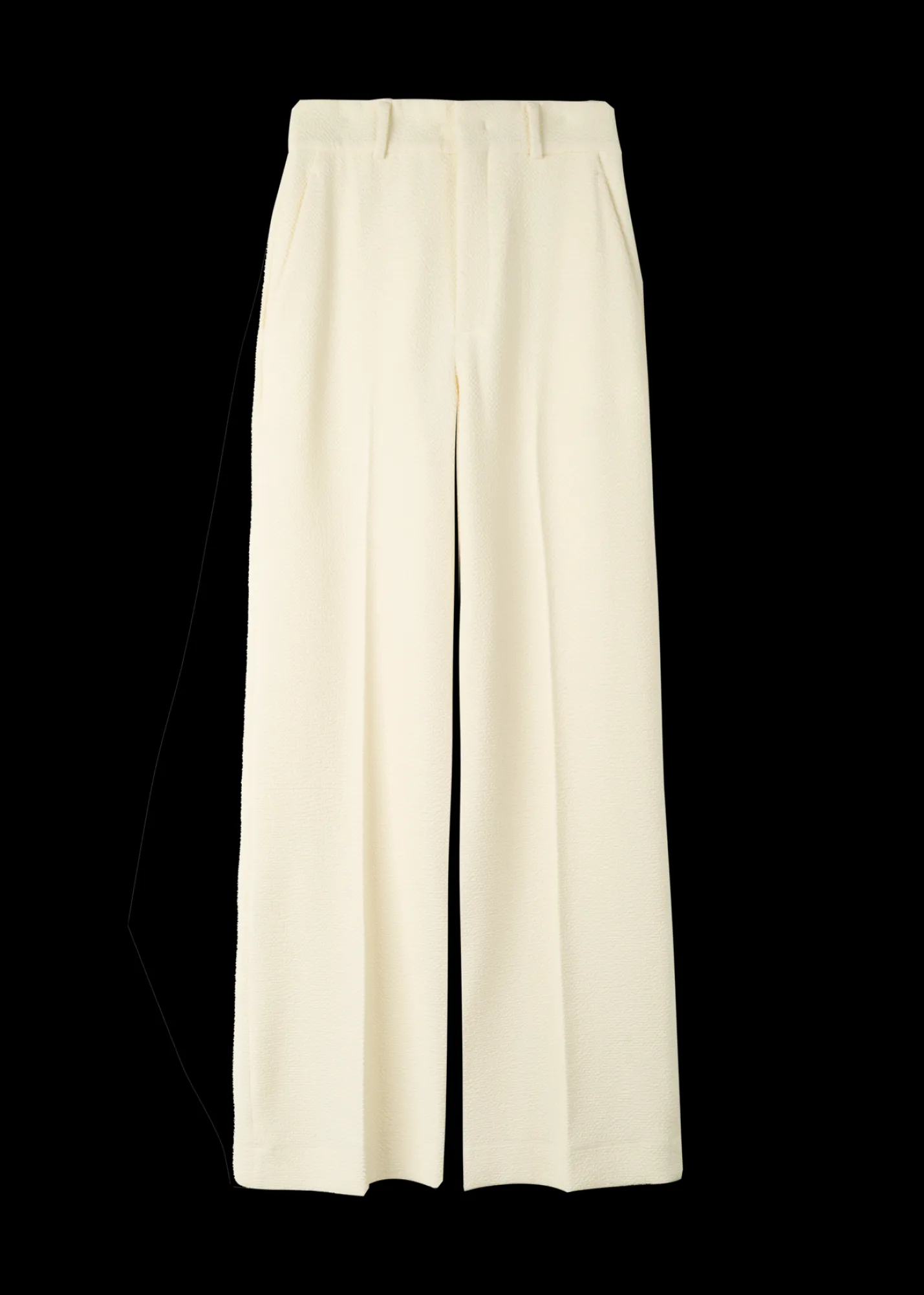 Crinkle Structuur Pantalon<Vanilia New