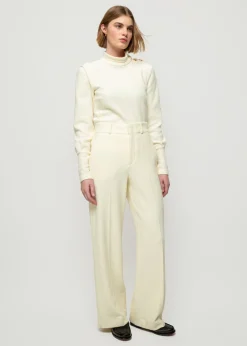 Crinkle Structuur Pantalon<Vanilia New