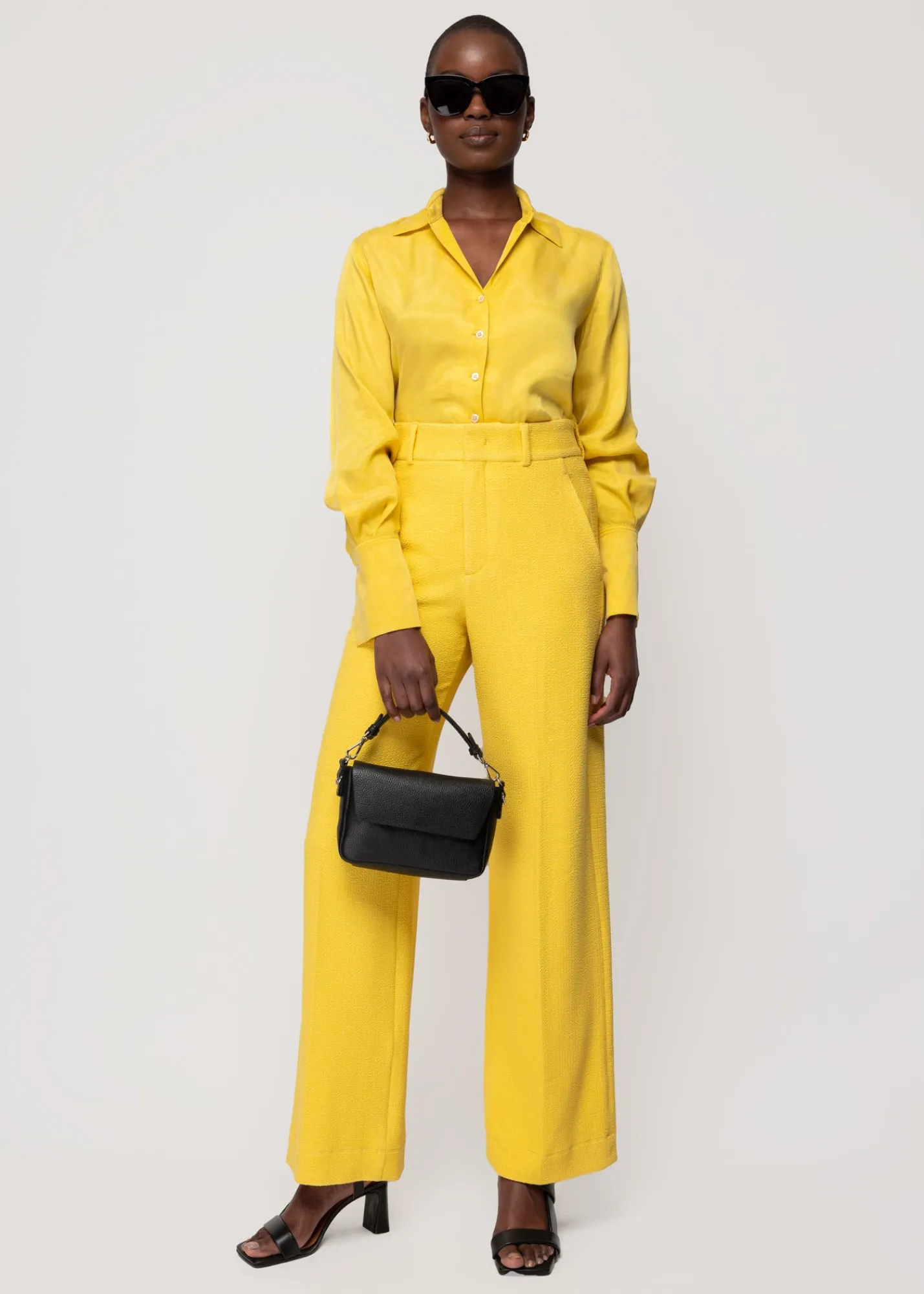 Crinkle Structuur Pantalon<Vanilia Fashion