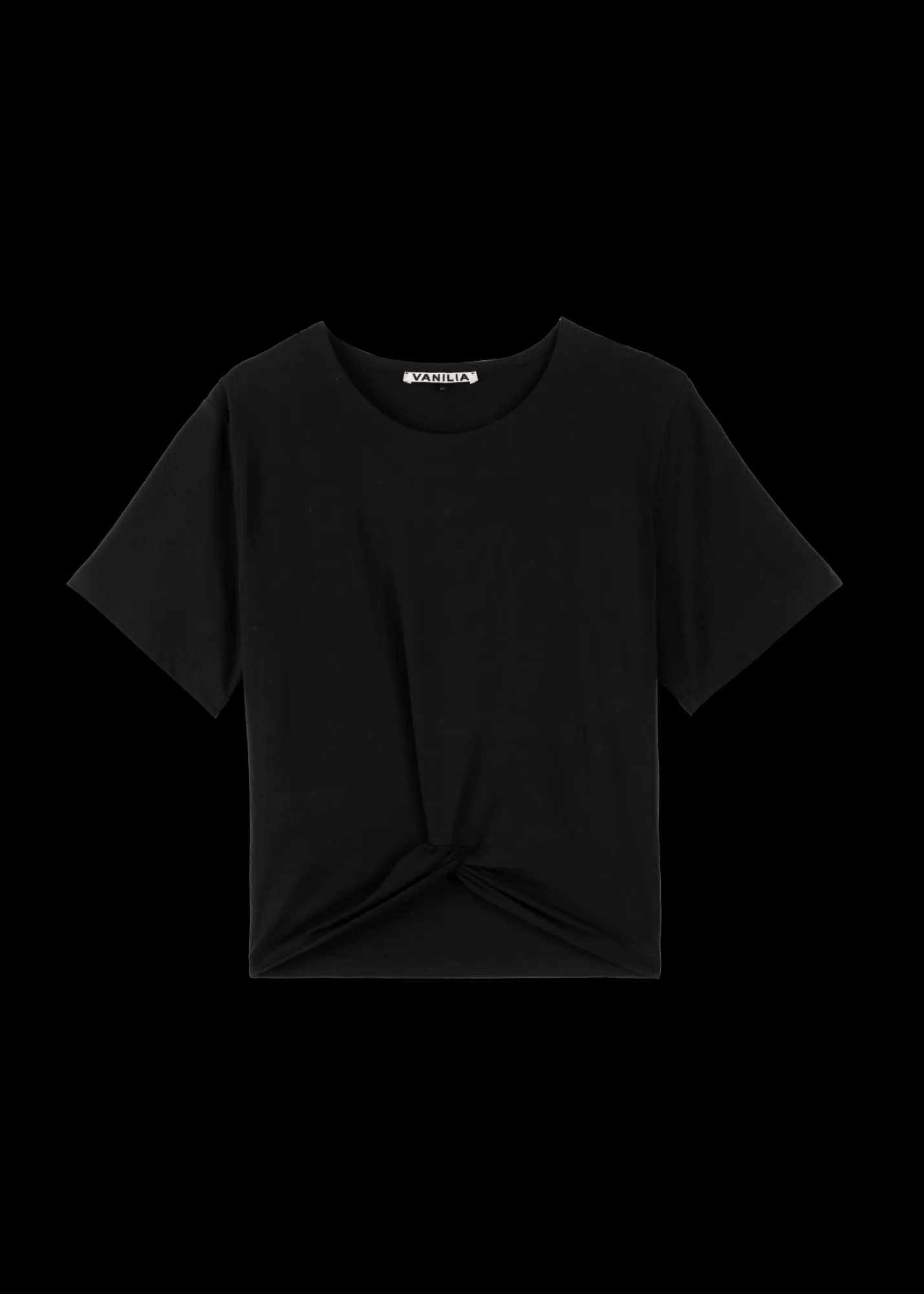 Cropped Shirt Met Knoopdetail<Vanilia Fashion