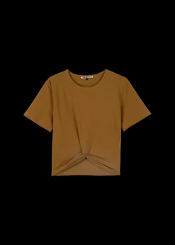 Cropped Shirt Met Knoopdetail<Vanilia Outlet