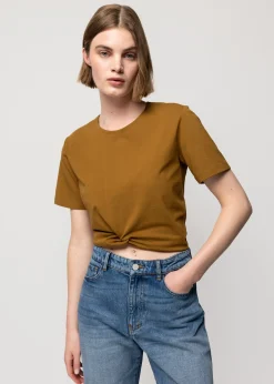Cropped Shirt Met Knoopdetail<Vanilia Outlet