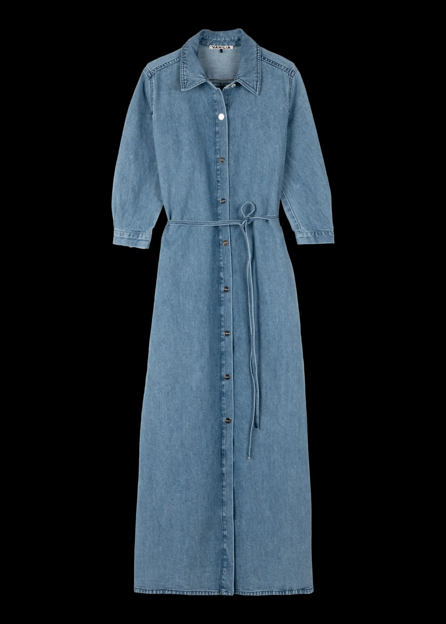 Denim Midi Jurk<Vanilia Sale