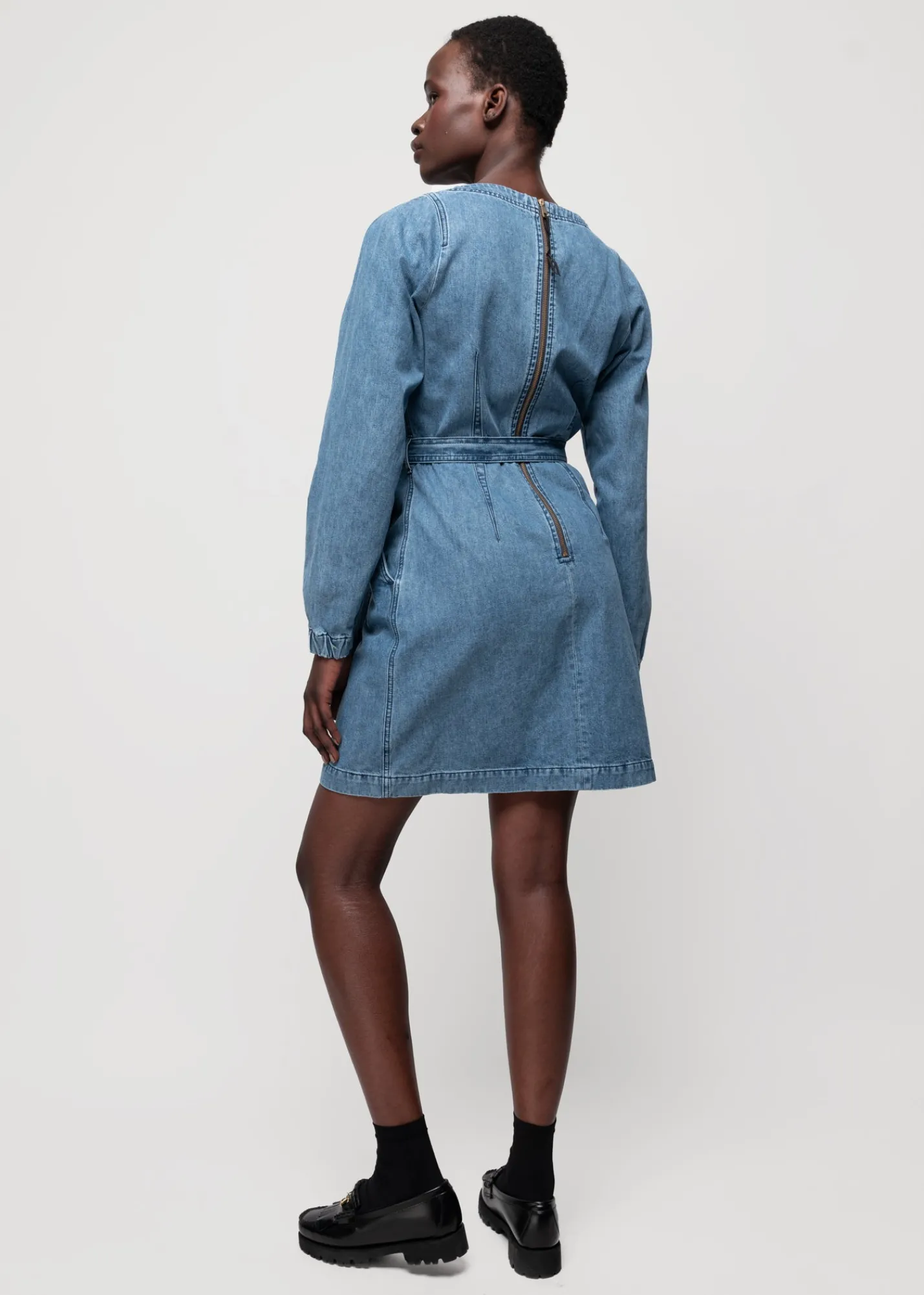 Denim Mini Jurk<Vanilia Hot