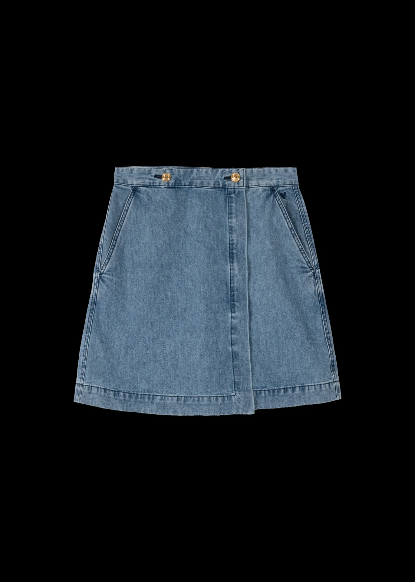 Denim Mini Wikkelrok<Vanilia Discount