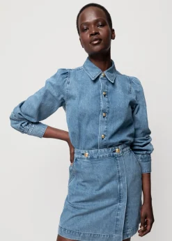 Denim Mini Wikkelrok<Vanilia Discount