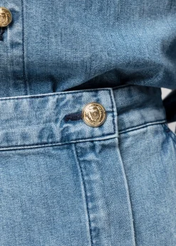 Denim Mini Wikkelrok<Vanilia Discount