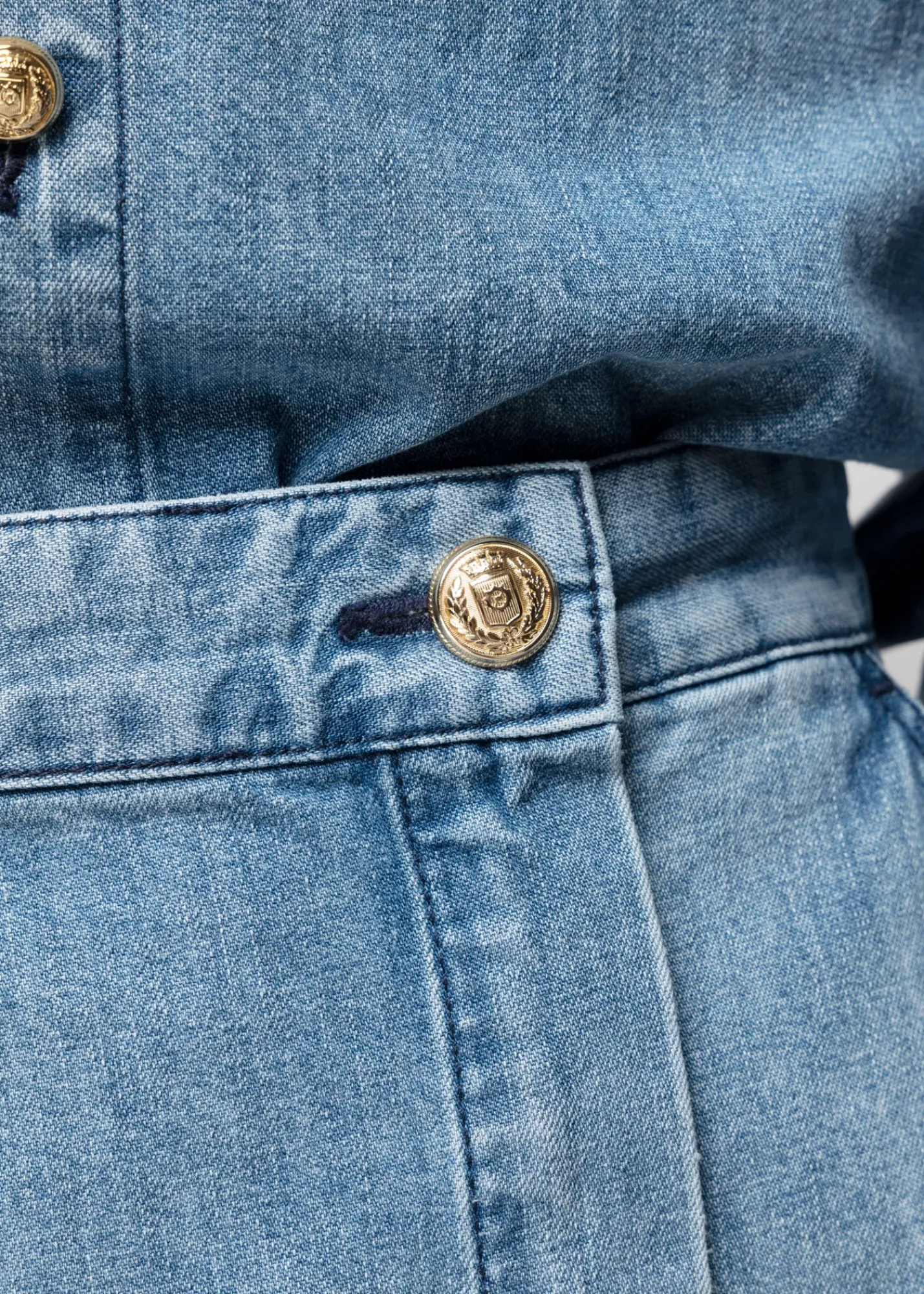 Denim Mini Wikkelrok<Vanilia Discount