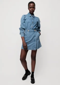 Denim Mini Wikkelrok<Vanilia Discount