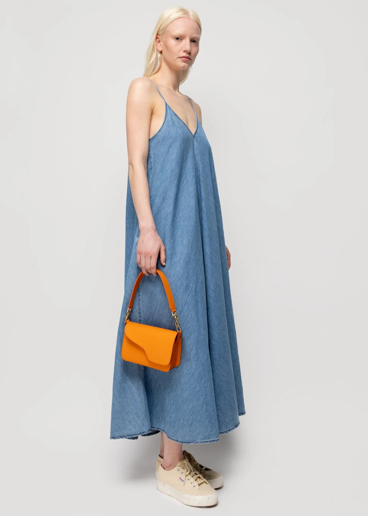 Denim Slip Dress<Vanilia Outlet