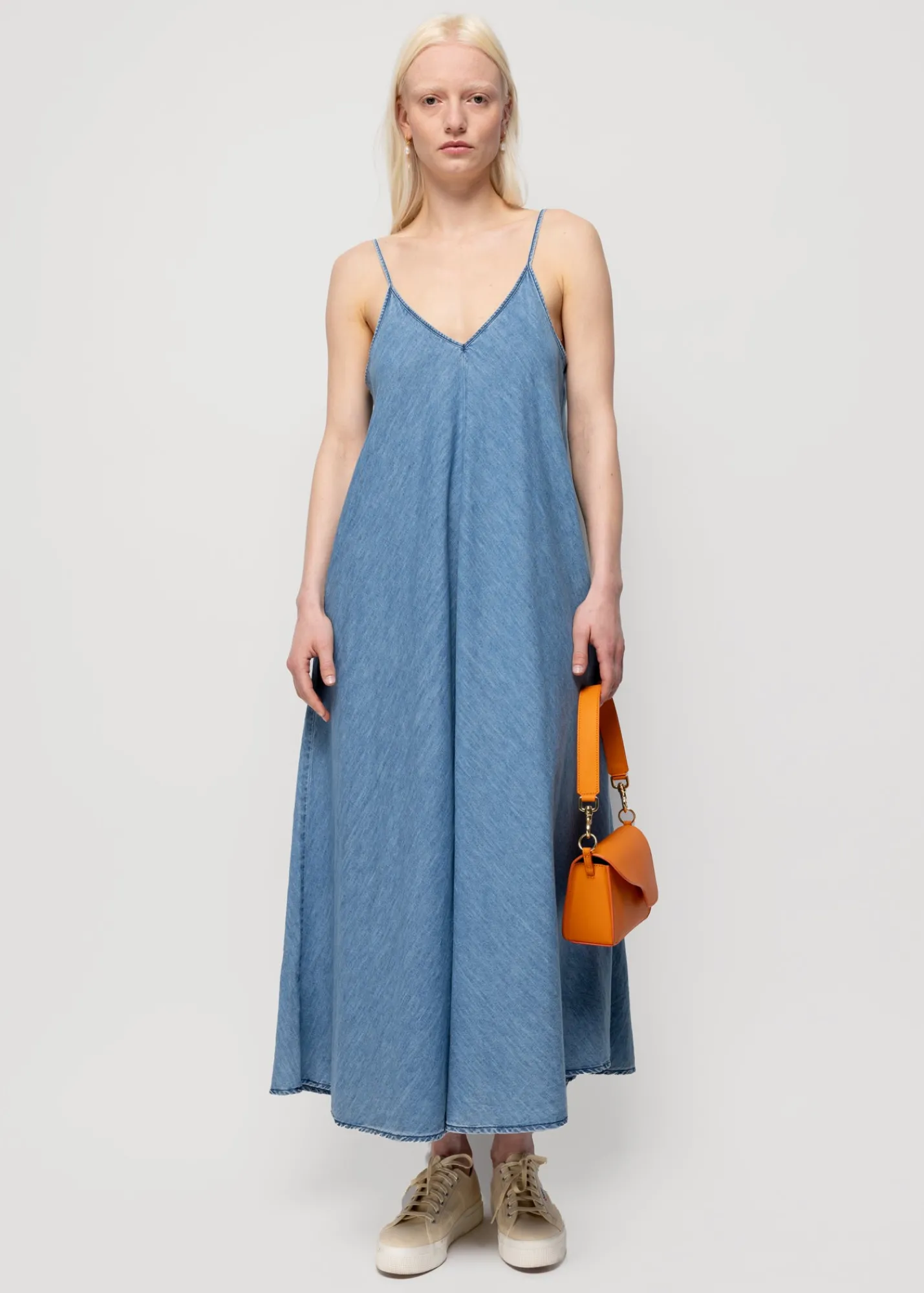 Denim Slip Dress<Vanilia Outlet