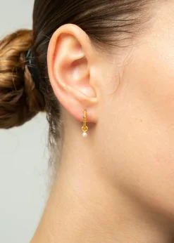 Enamel Oorbellen Belle Met Parel<Vanilia New