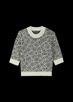 Jacquard Gebreide Top<Vanilia Clearance