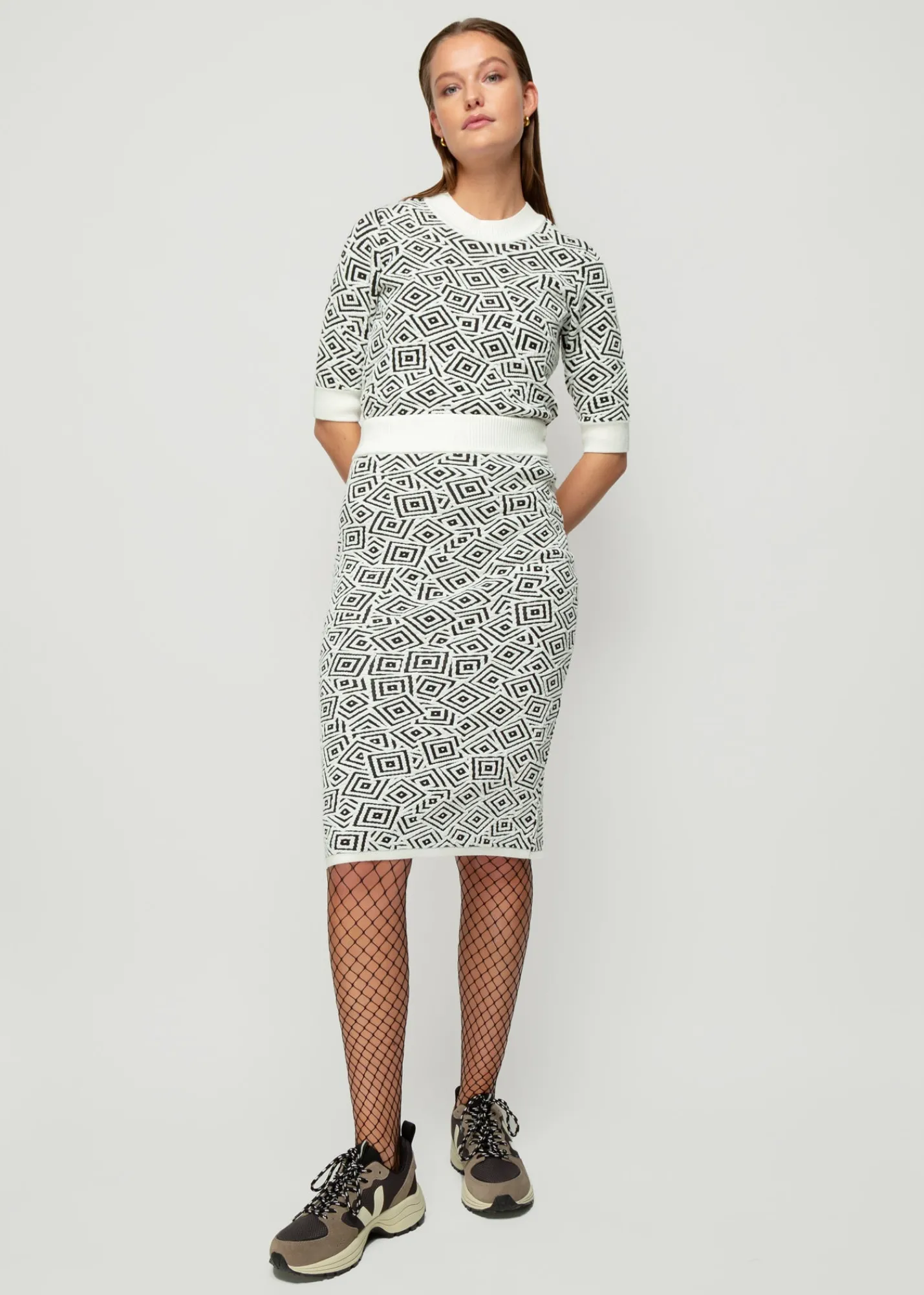 Jacquard Gebreide Top<Vanilia Clearance