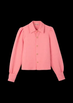 Jacquard Geweven Blouse<Vanilia Outlet