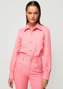 Jacquard Geweven Blouse<Vanilia Outlet