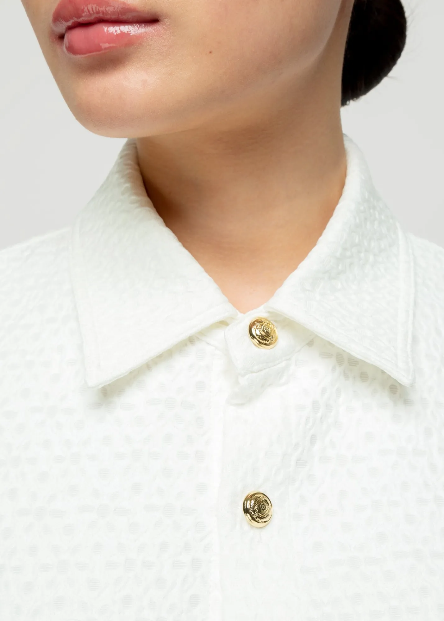 Jacquard Geweven Blouse<Vanilia Sale