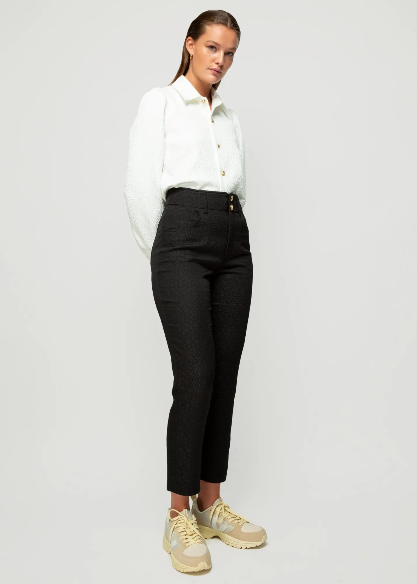 Jacquard Geweven Broek<Vanilia Discount