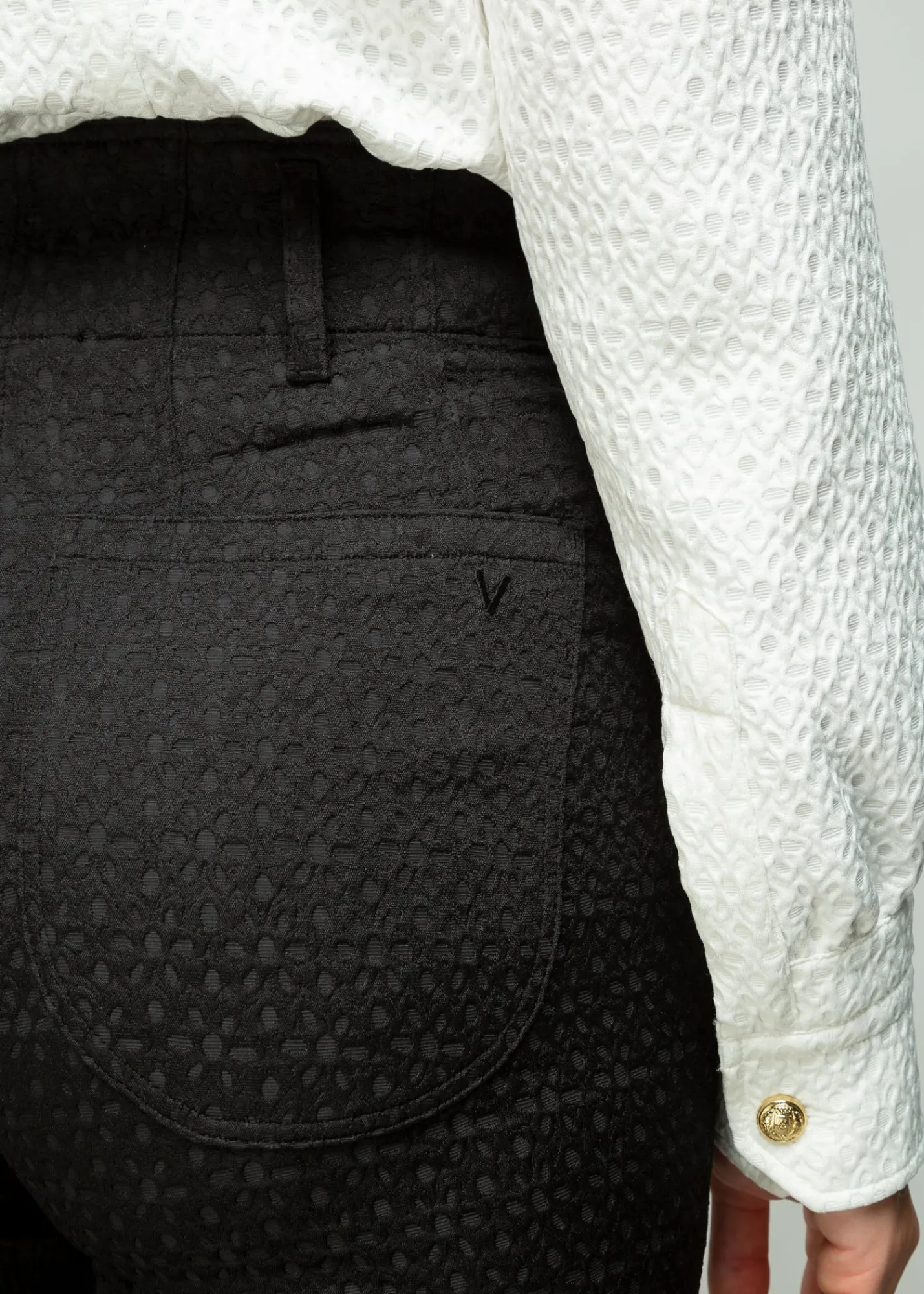 Jacquard Geweven Broek<Vanilia Discount