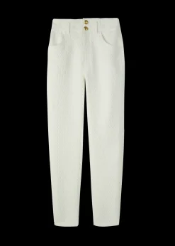 Jacquard Geweven Broek<Vanilia Online