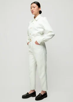 Jacquard Geweven Broek<Vanilia Online