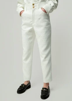 Jacquard Geweven Broek<Vanilia Online