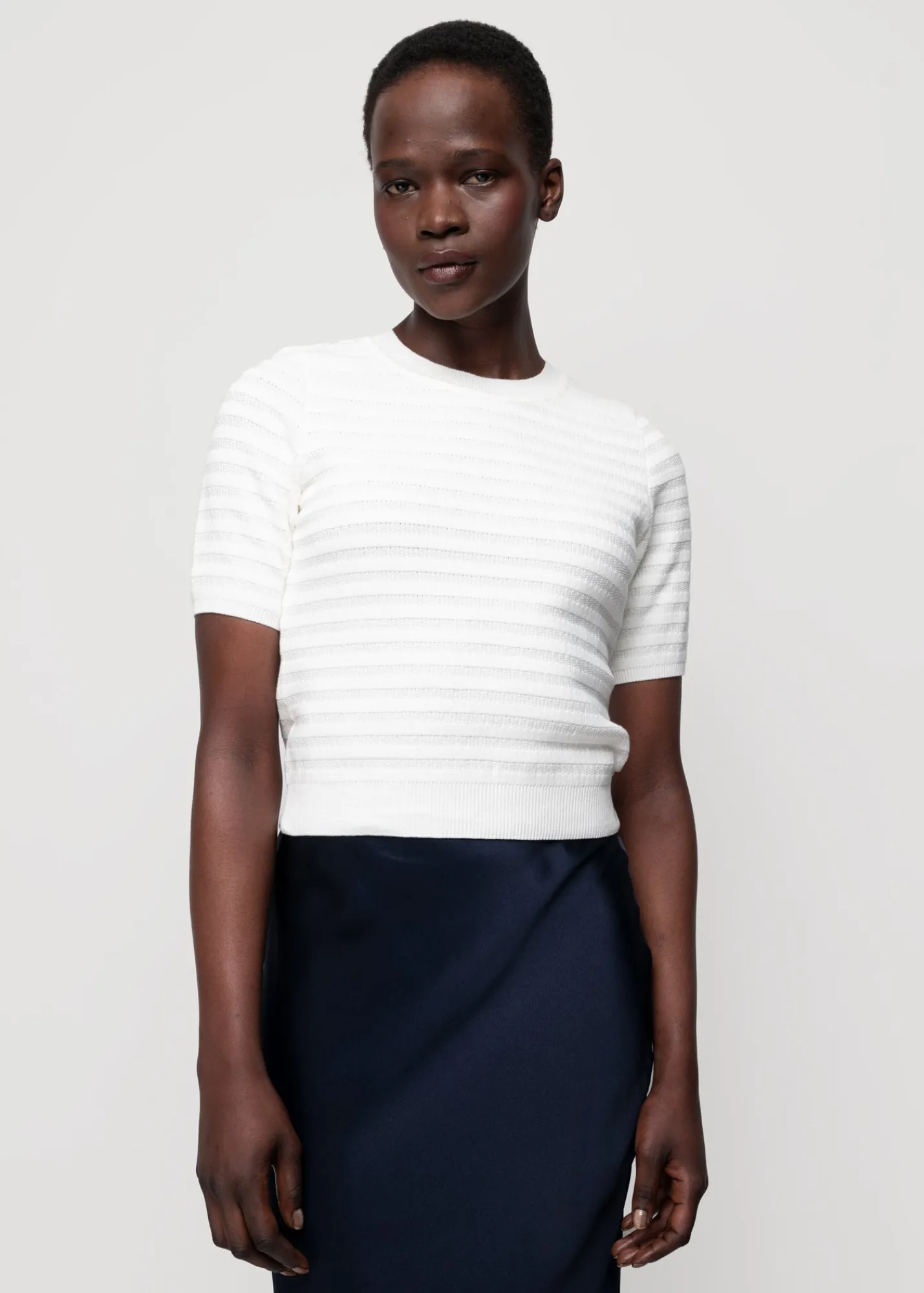 Katoen Gebreide Top<Vanilia New
