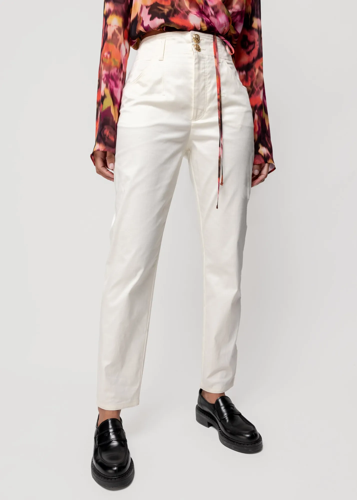 Katoenen Broek Tapered Fit<Vanilia Online