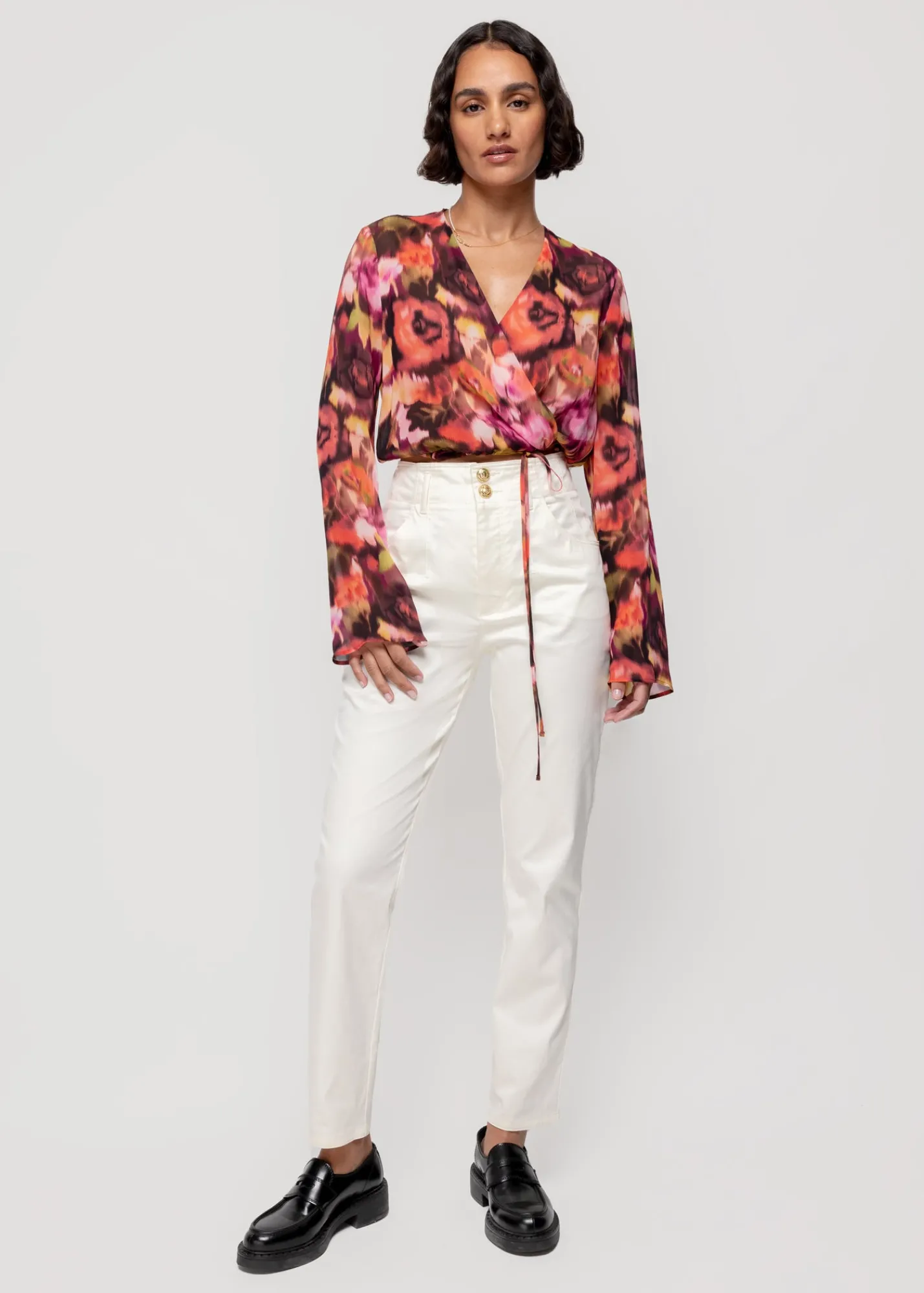 Katoenen Broek Tapered Fit<Vanilia Online