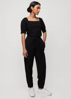 Katoenen Jumpsuit Met Vierkante Hals<Vanilia Hot