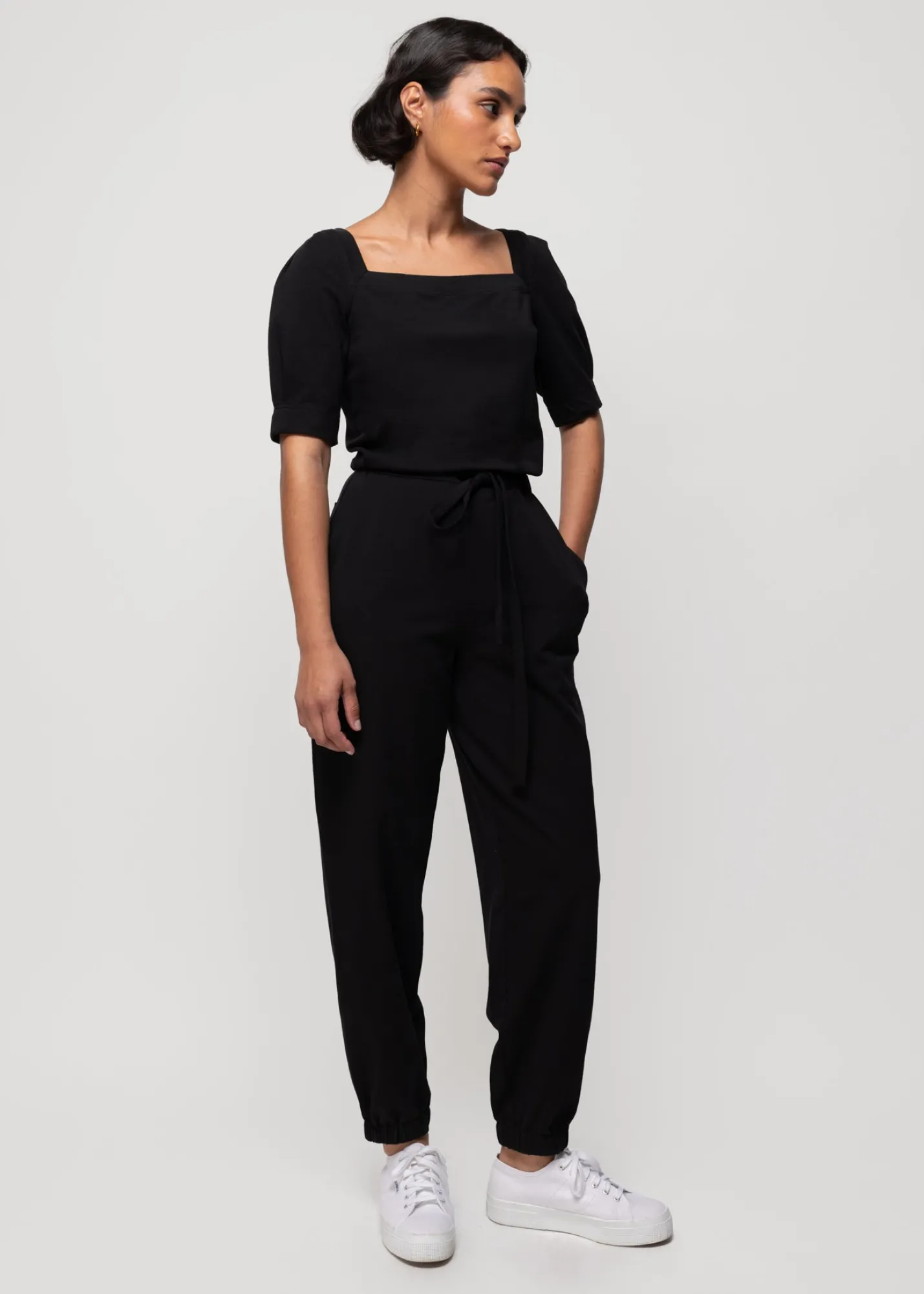 Katoenen Jumpsuit Met Vierkante Hals<Vanilia Hot