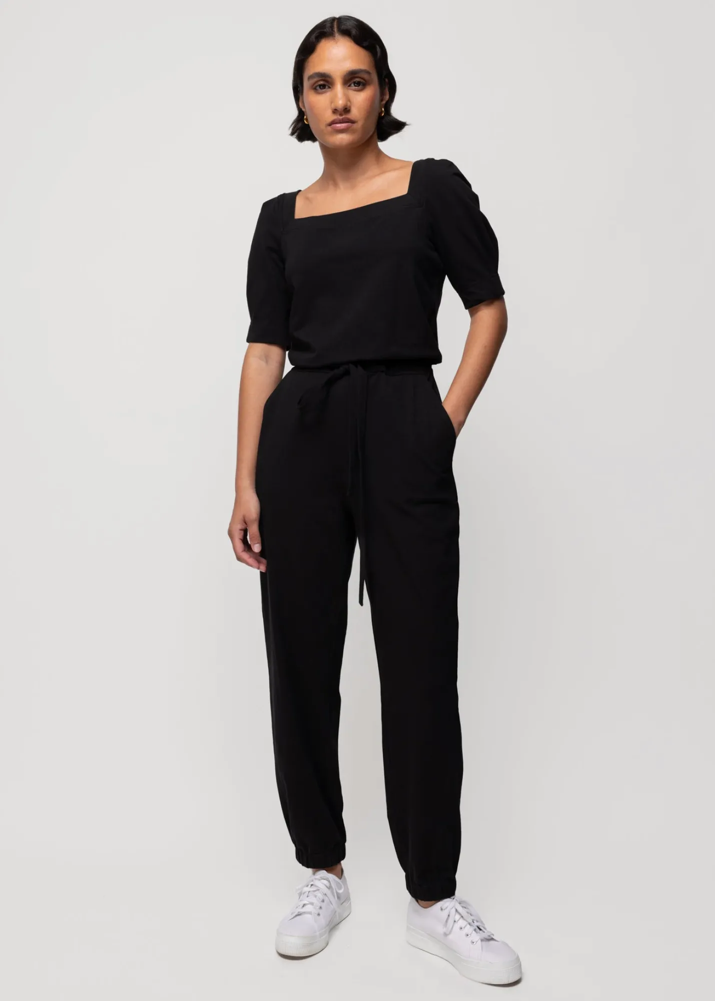 Katoenen Jumpsuit Met Vierkante Hals<Vanilia Hot
