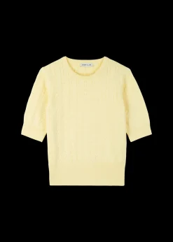 Katoenen Kabeltop<Vanilia Fashion