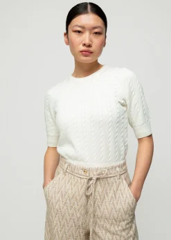Katoenen Kabeltop<Vanilia Discount