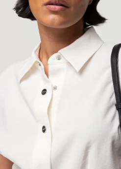 Linnen Blouse Met Korte Mouw<Vanilia Sale