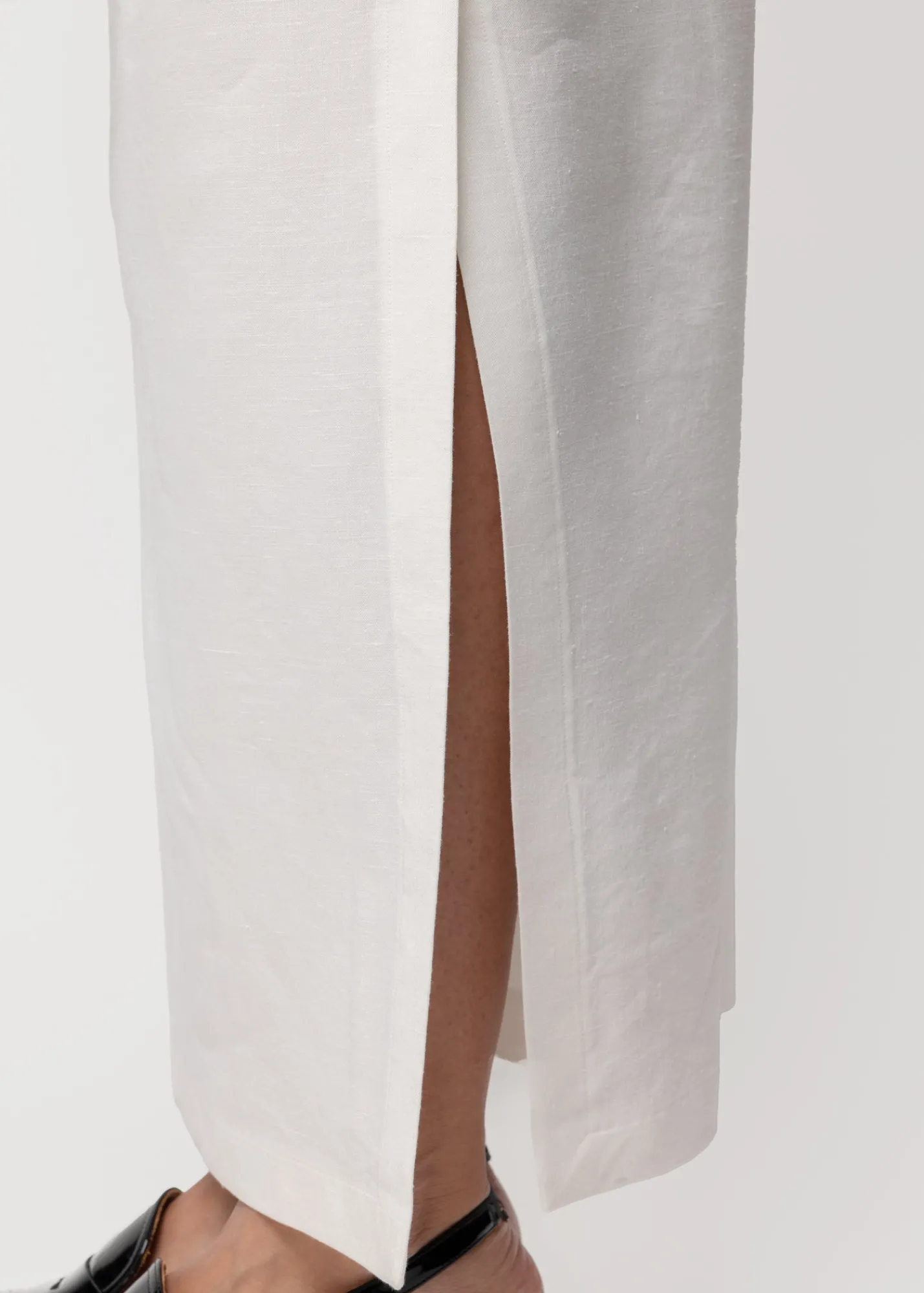 Linnen Maxi Rok<Vanilia Discount