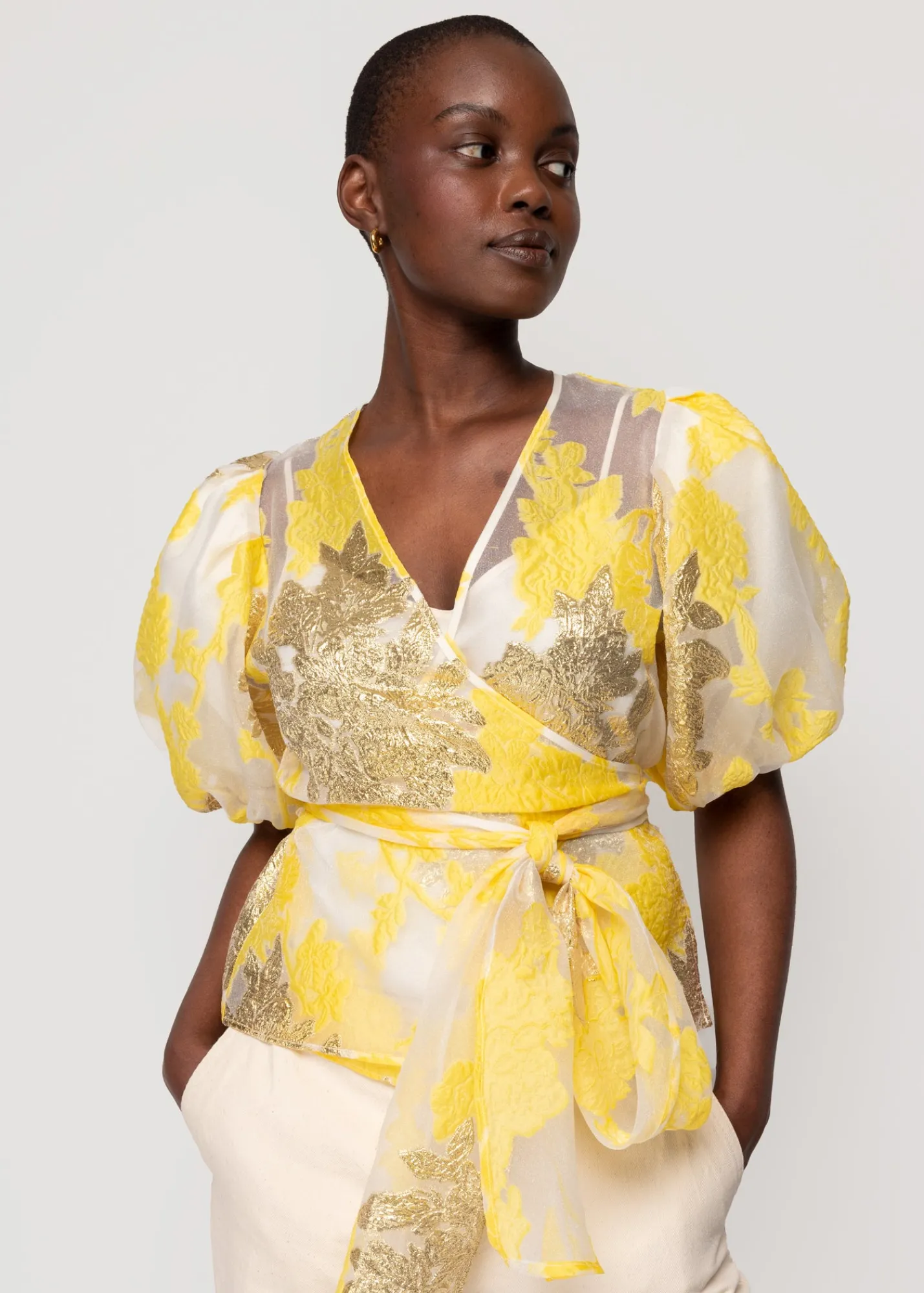 Organza Wrap Top<Vanilia Sale