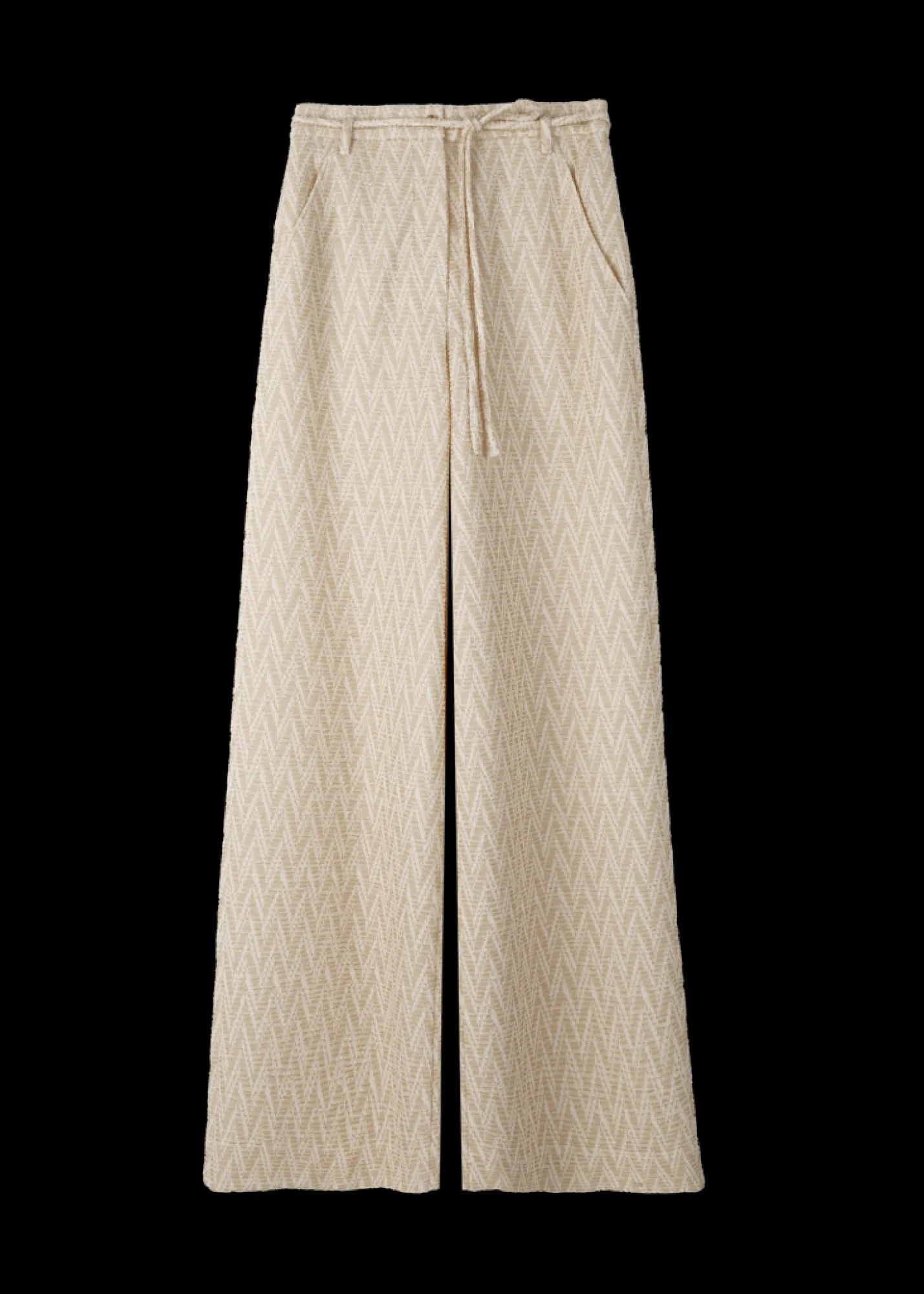 Pantalon Met Zigzag Structuur<Vanilia Sale